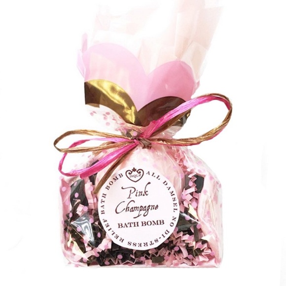 JAQUA Pink Champagne Coconut Oil Bath Bomb - Picture 1 of 1
